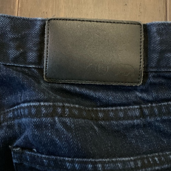 Taylor Stitch Mens Democratic Blue Dark Wash Denim Jeans - Picture 7 of 14